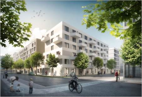 Wohn- und Geschäftshaus Berlin- Wohnanlage Stadthafenquartier Berlin
